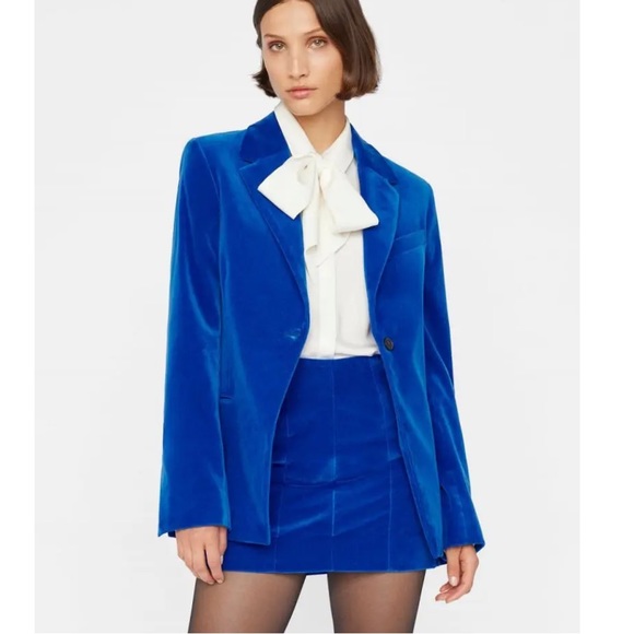 Frame velvet blazer and skirt set - Picture 7 of 10